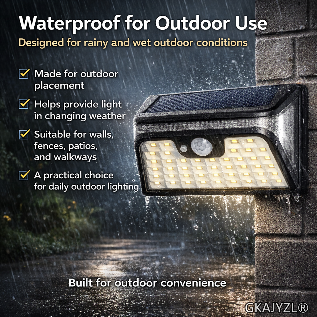 GKAJYZL068 (Motion sensor) Solar Motion Sensor Wall Light, Multifunctional Outdoor Security Lamp — view 2