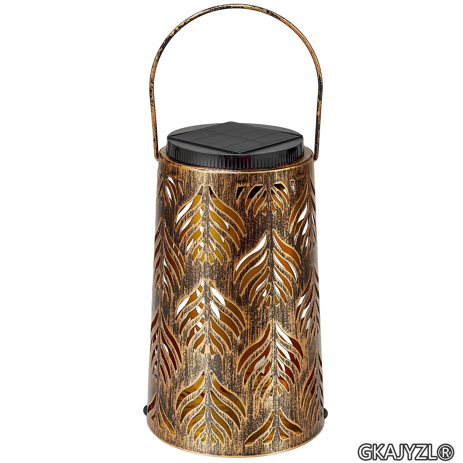 GKAJYZL128(Leaf-patterned style) Solar Leaf Pattern Lantern