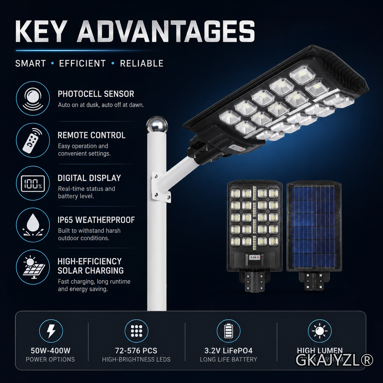 GKAJYZL-LY Solar Street lights — view 3