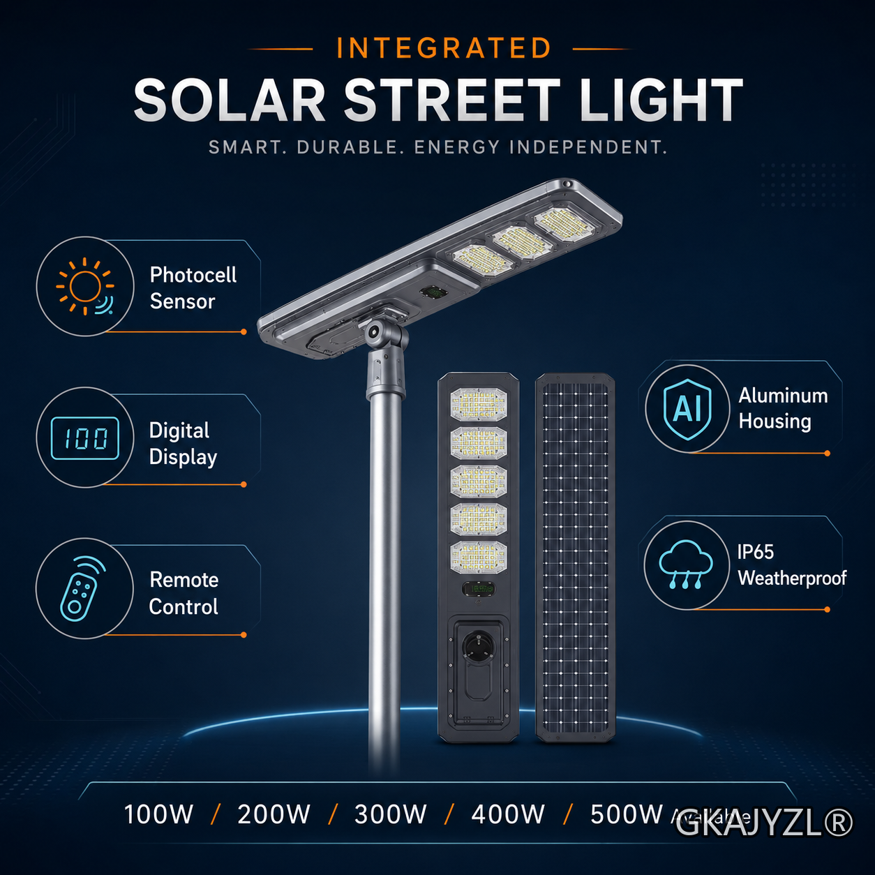 GKAJYZL-ZJ-1  143  Solar Street lights — view 2