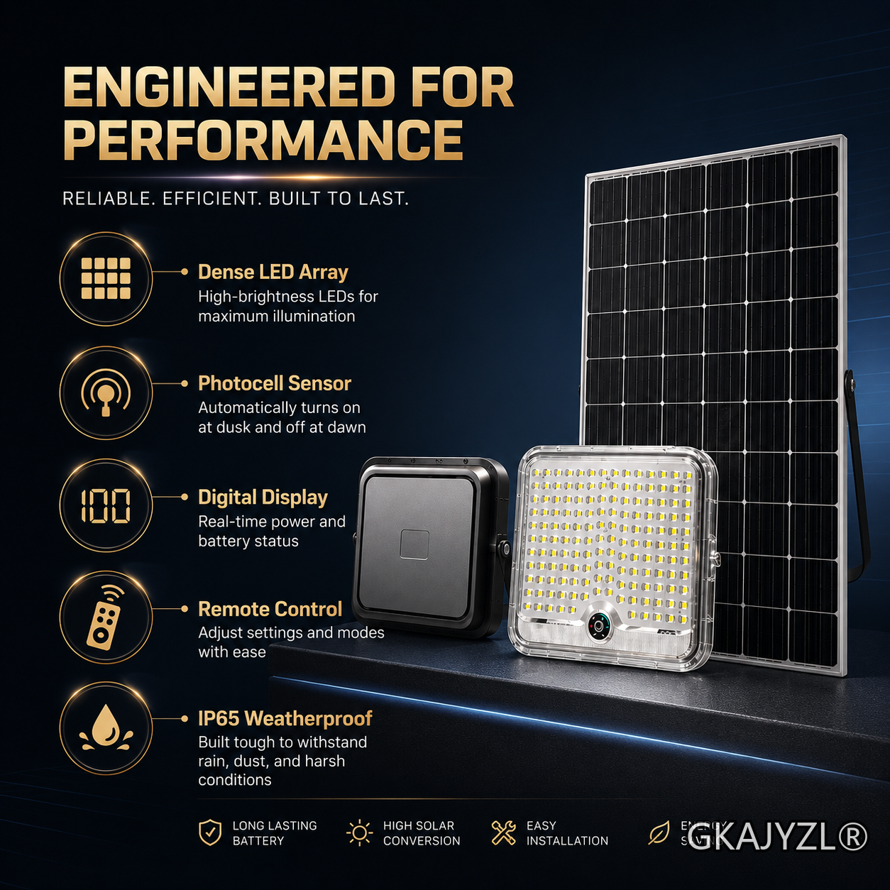 GKAJYZL-XS 142 Solar Flood lamp — view 2