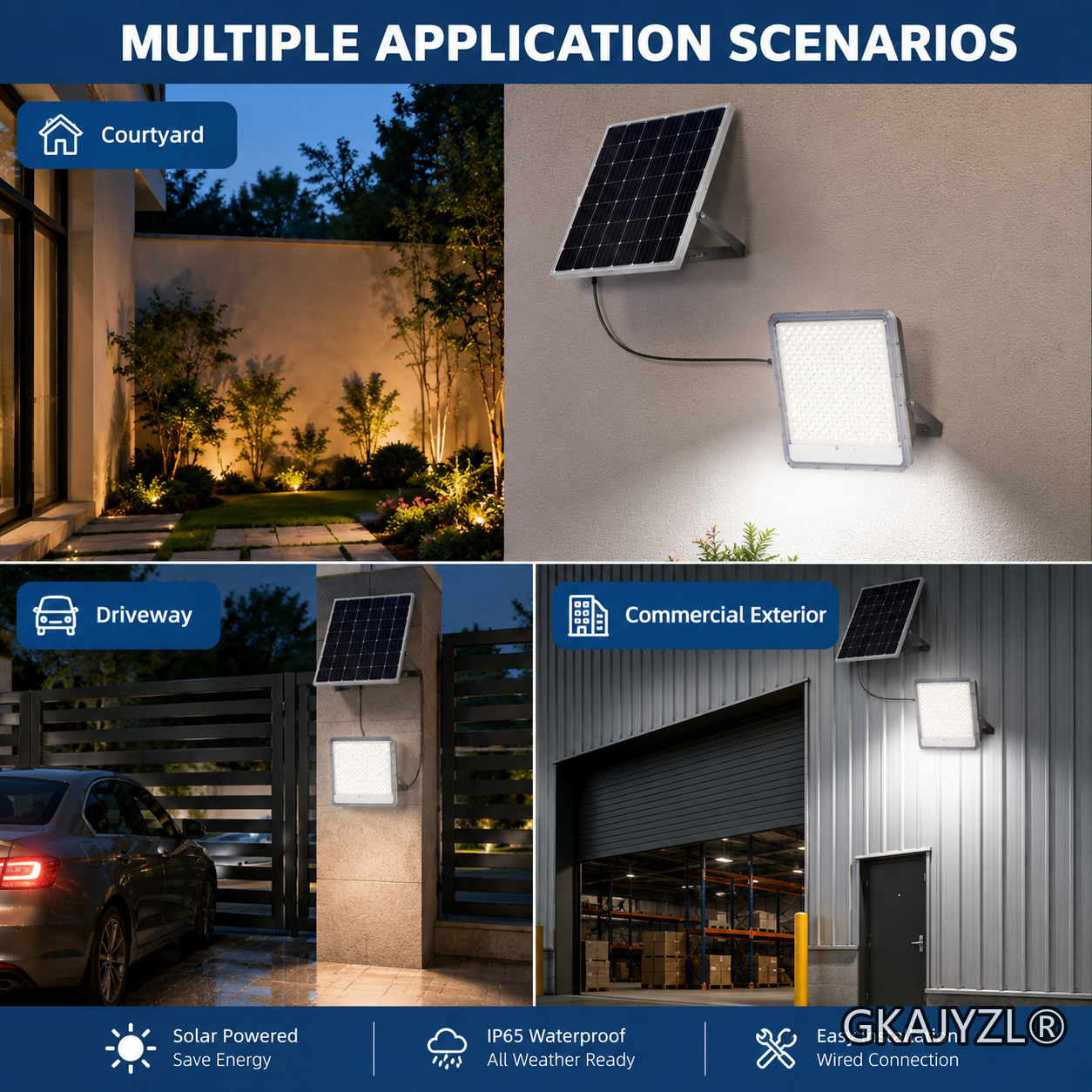 GKAJYZL-XC Solar Flood lamp — view 2