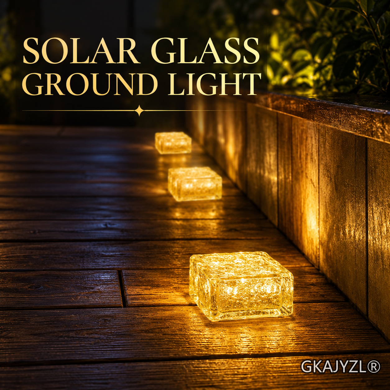 GKAJYZL017 Solar Tile Ground Light
