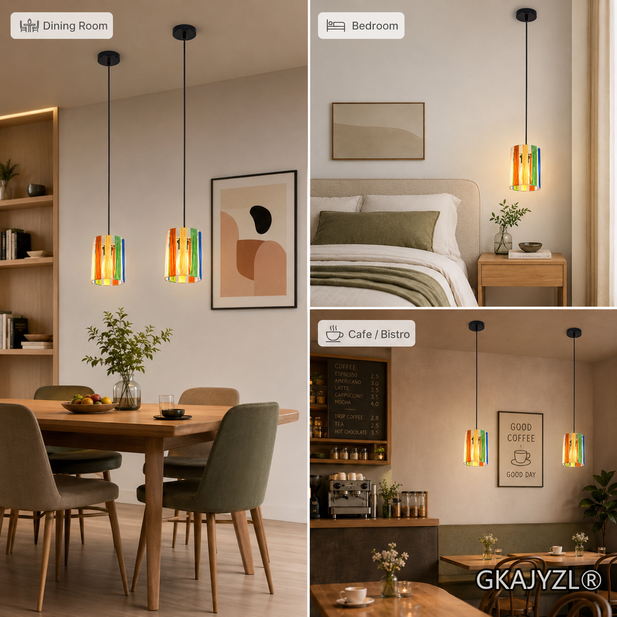 GKAJYZL-MSDD-B2 Modern Colorful Ceiling Pendant Lamp — view 2