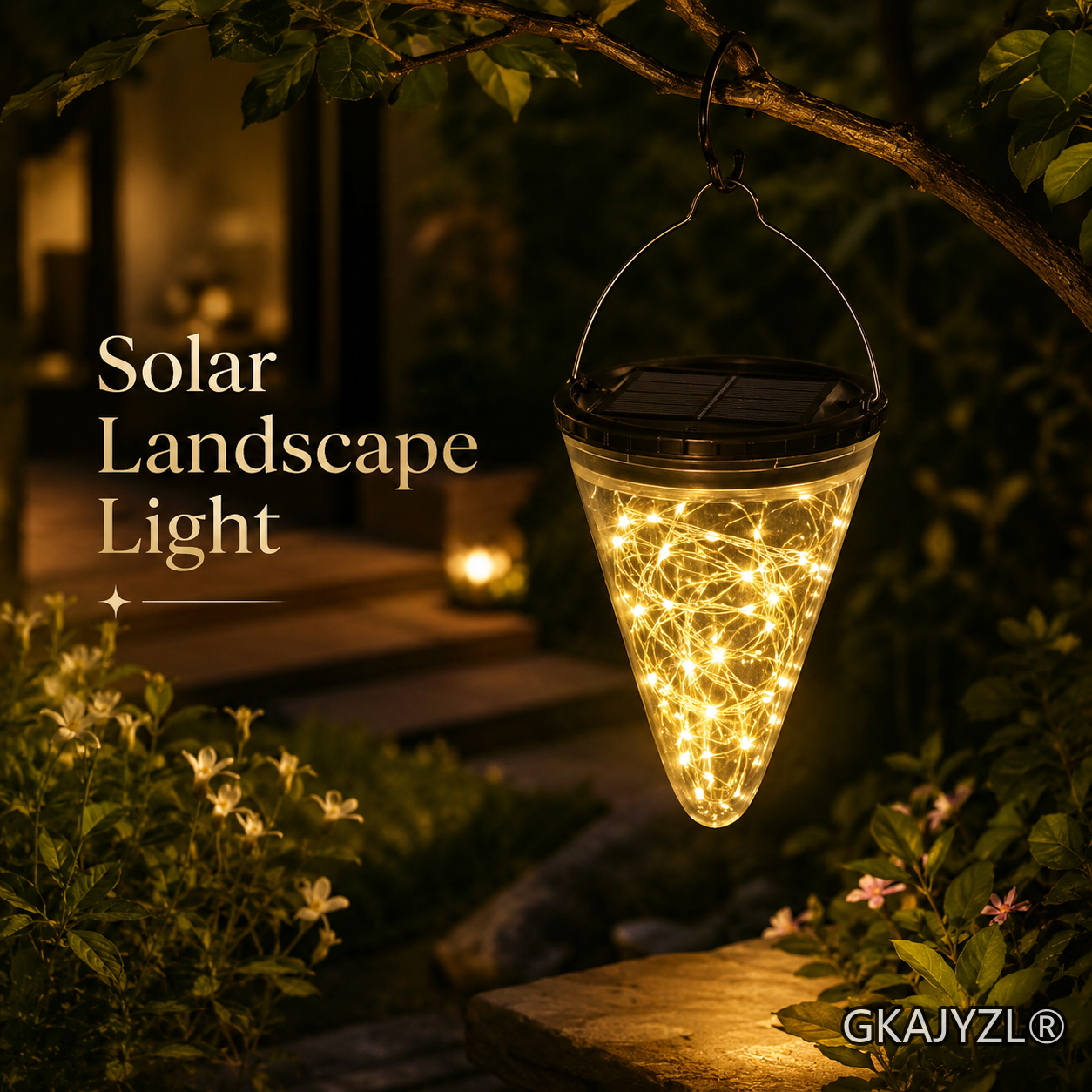 GKAJYZL-006(Light chains style) Solar Starry Cone Hanging Light