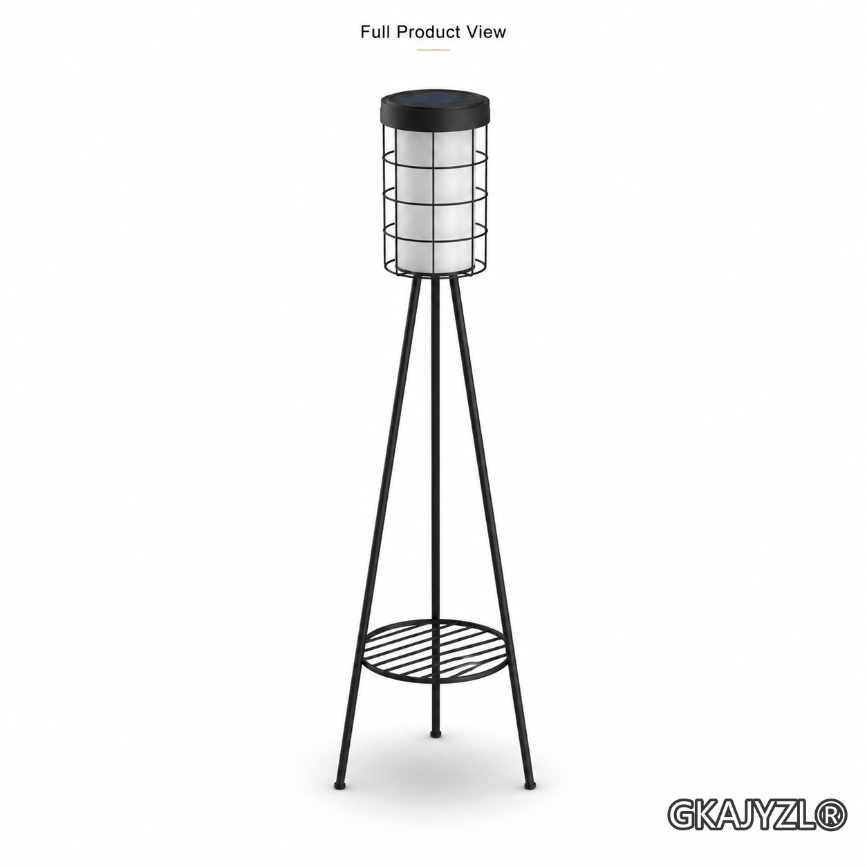 GKAJYZL-W01-106 Solar Square Pattern Floor Lamp — view 2