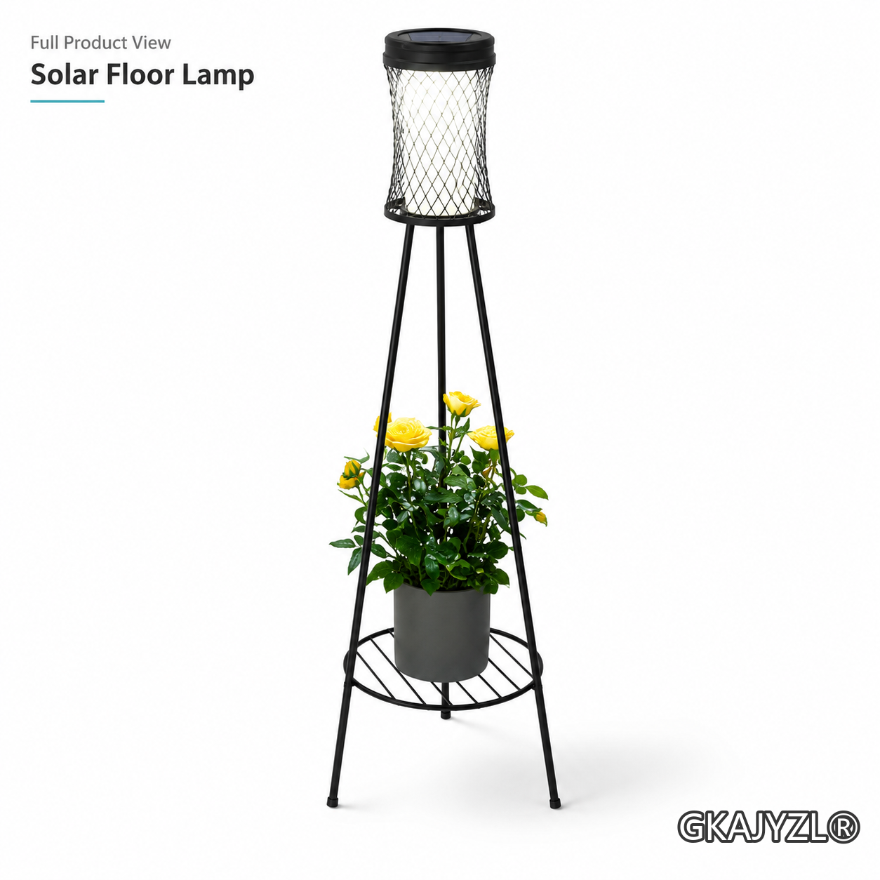 GKAJYZL-W01-105 Solar Nets Pattern Floor Lamp — view 2