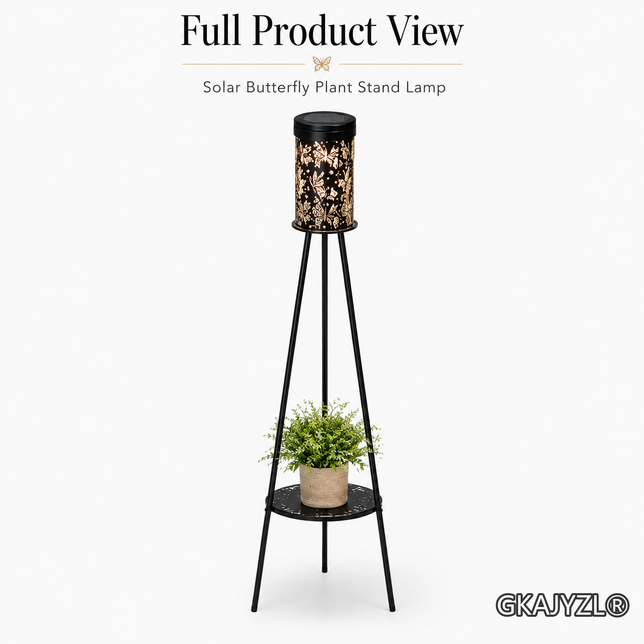 GKAJYZL-W01-101 Solar Butterfly Floor Lamp — view 2