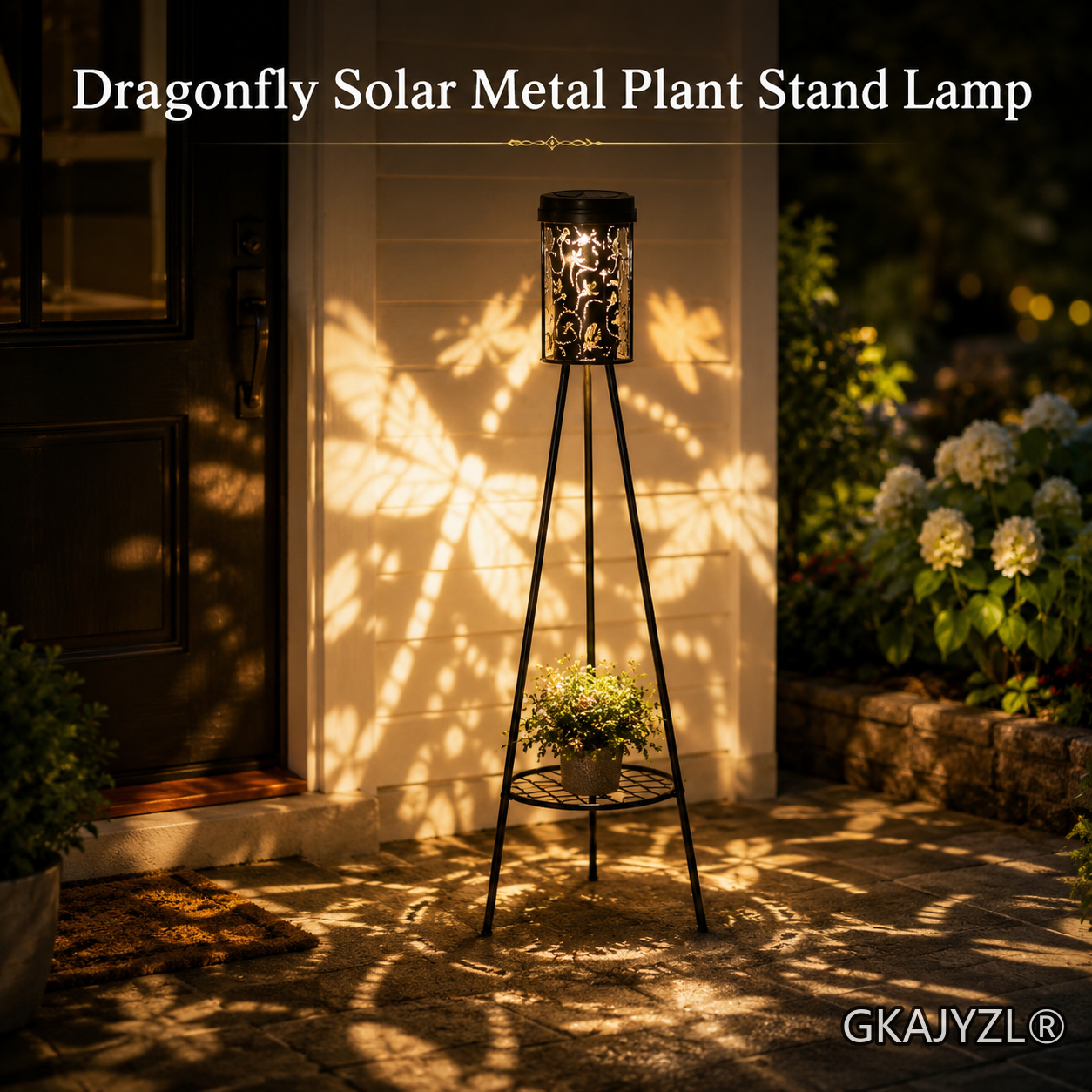 GKAJYZL-W01-99 Solar Dragonfly Floor Lamp