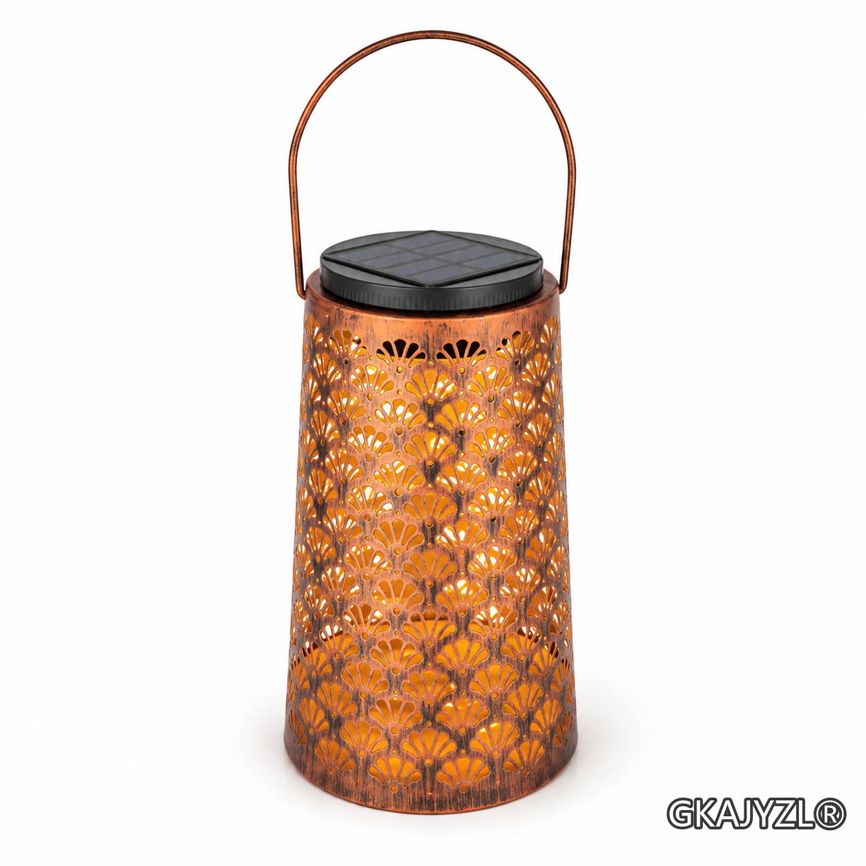 GKAJYZL128 (Shell-patterned style) Solar Shell Pattern Lantern — view 2
