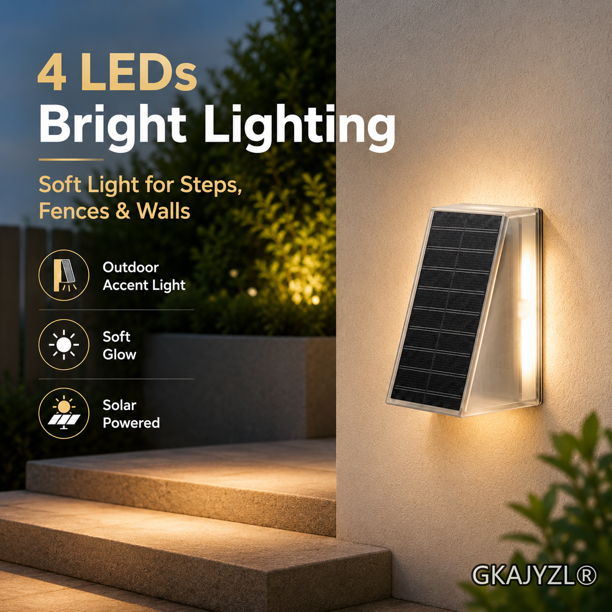 GKAJYZL039 Stone wall step lights