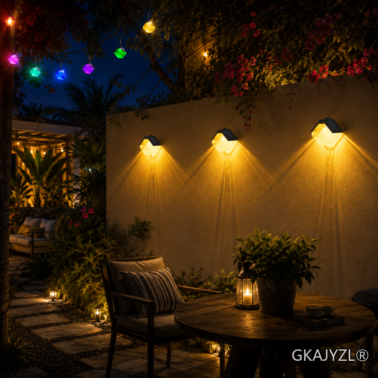 GKAJYZL013 Solar Block Wall Light — view 3