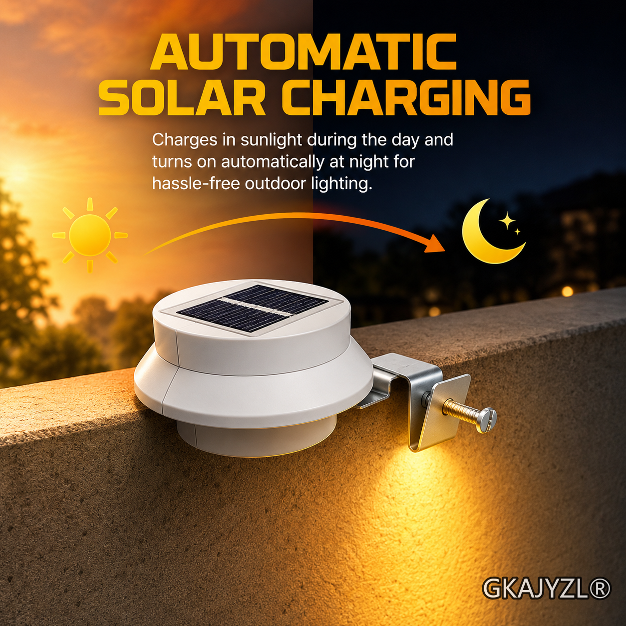 GKAJYZL-3LVR Solar Gutter Light
