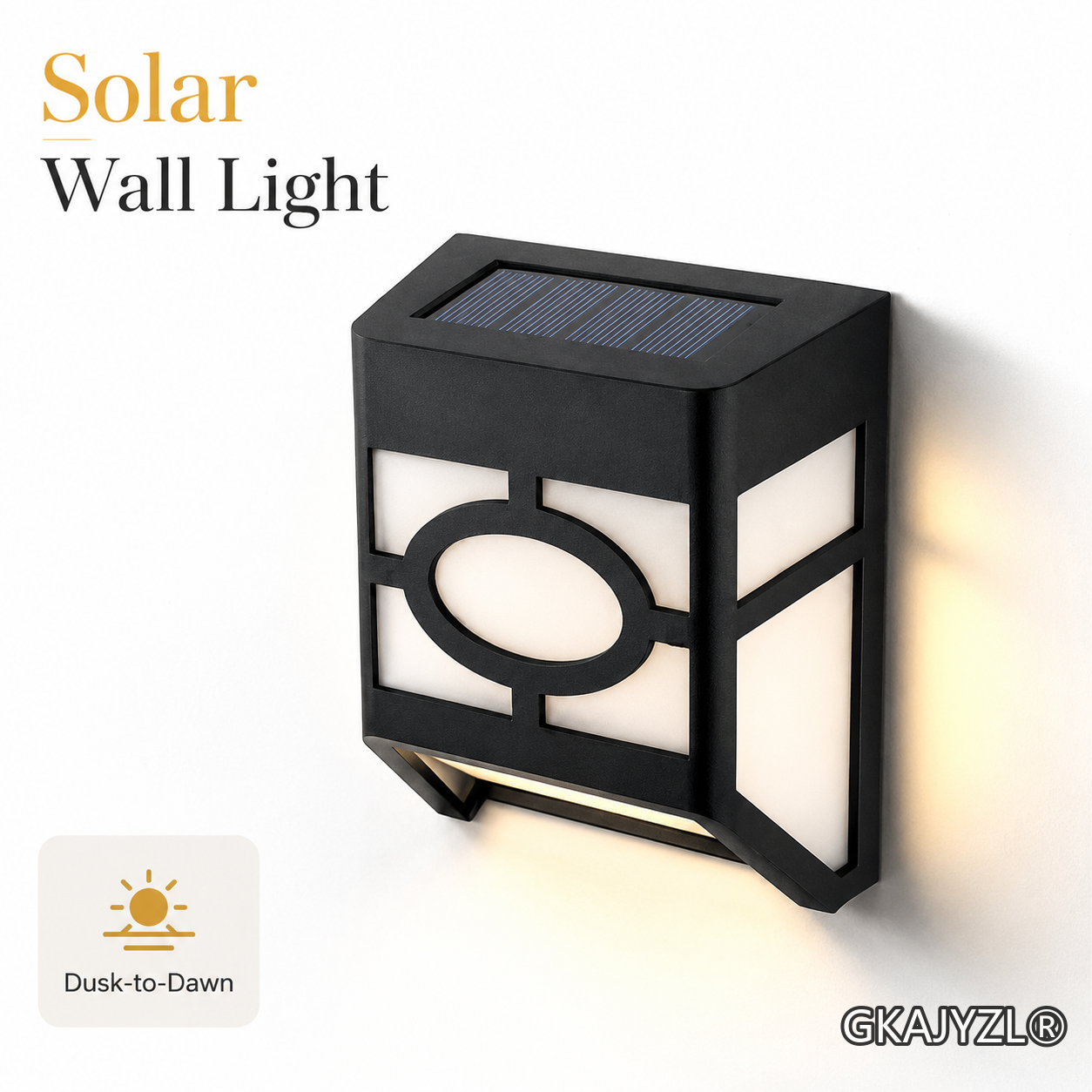 GKAJYZL-FCL Solar Square Window Wall Light