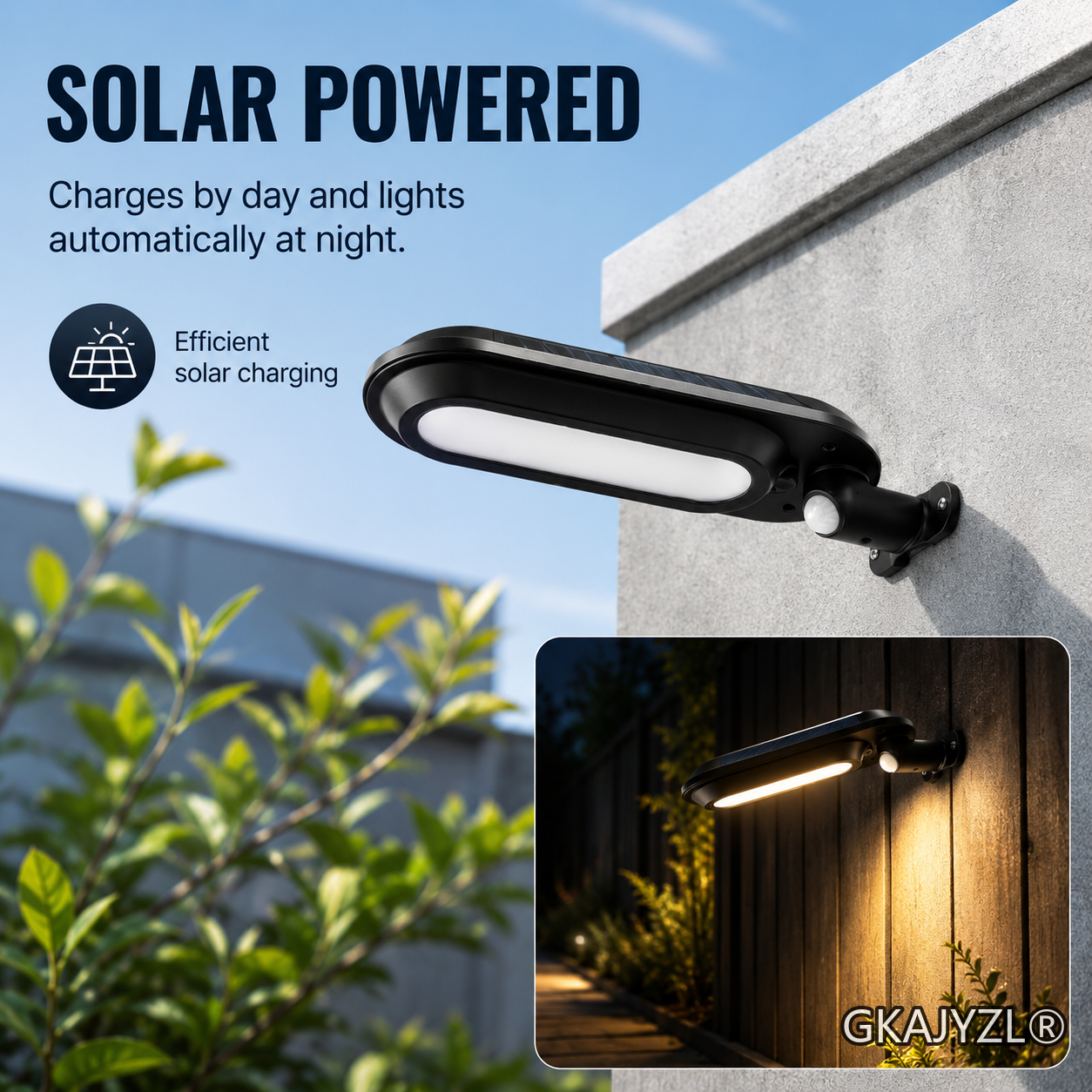GKAJYZL018 (Motion sensor) Solar Motion Sensor Runway Wall Light