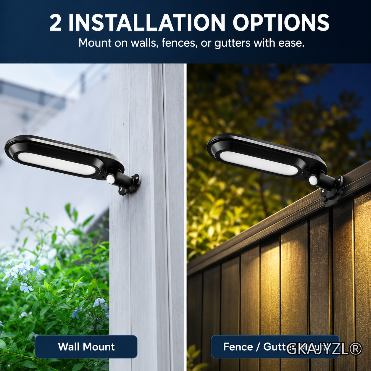 GKAJYZL018 (Motion sensor) Solar Motion Sensor Runway Wall Light — view 2