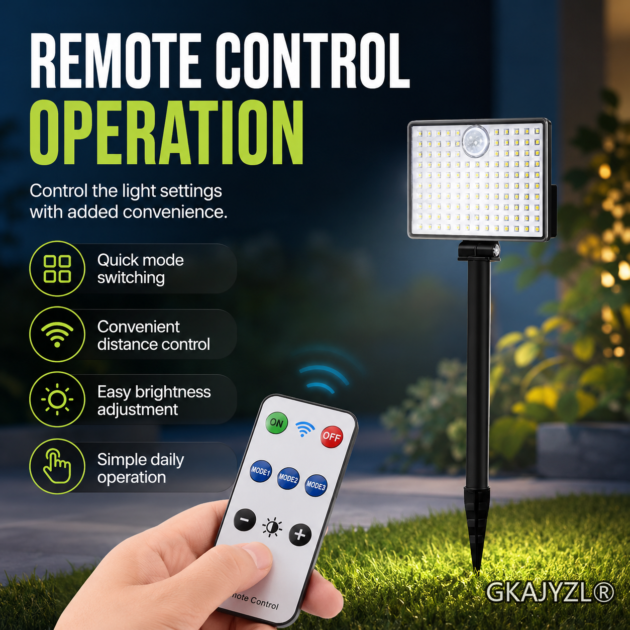 GKAJYZL-L07 Split Solar Pathway Lights, Motion Sensor Outdoor Garden Lights — view 3