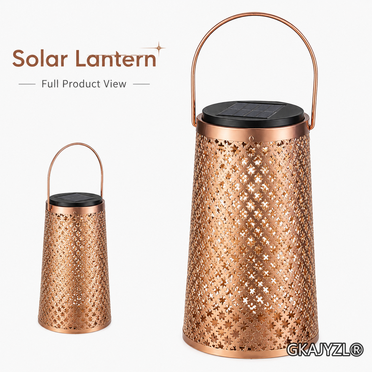 Solar Star Projection Lantern, Outdoor Hanging Decorative Light — view 2