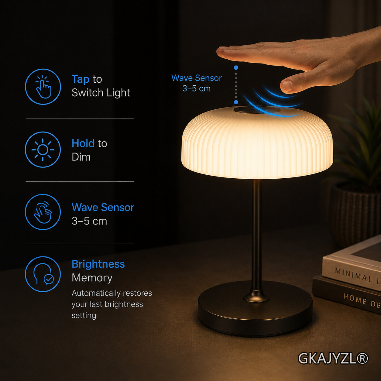 GKAJYZL-B01 Mushroom Solar Table Lamp — view 3