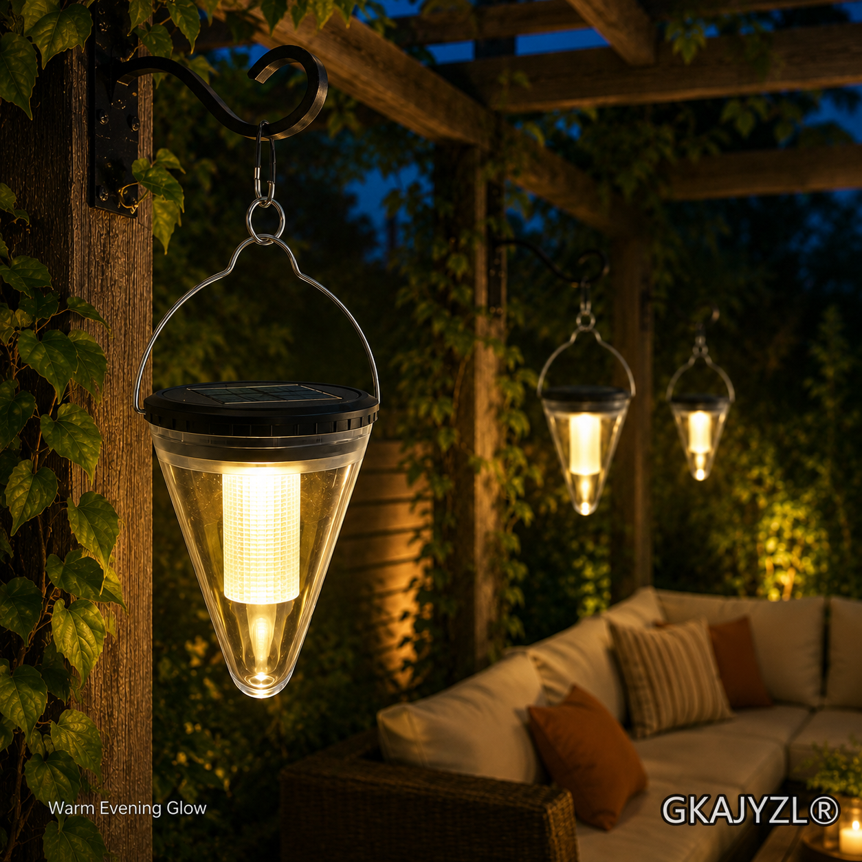 GKAJYZL-006 Solar Cone Hanging Light