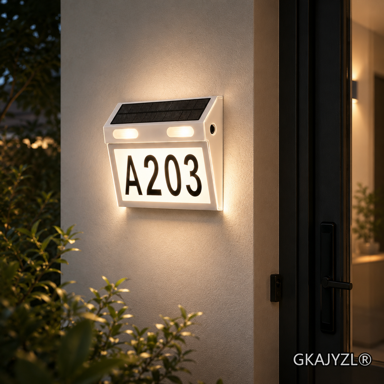 GKAJYZL-HNL Solar Door Number Light