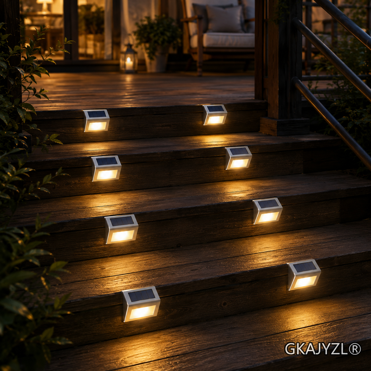 GKAJYZL-SL Solar P3 Step Wall Light