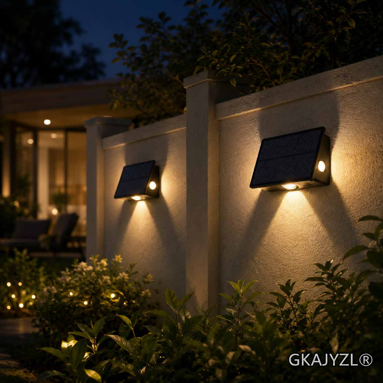 GKAJYZL-B03 Solar Triple-Sided Wall Step Light