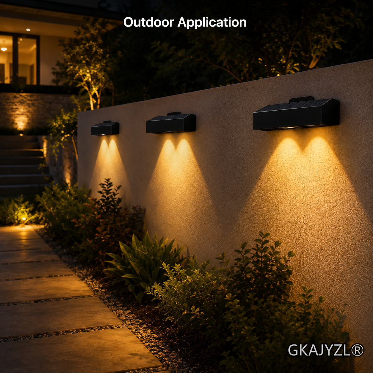 GKAJYZL-G02-W Solar Libra Wall Light