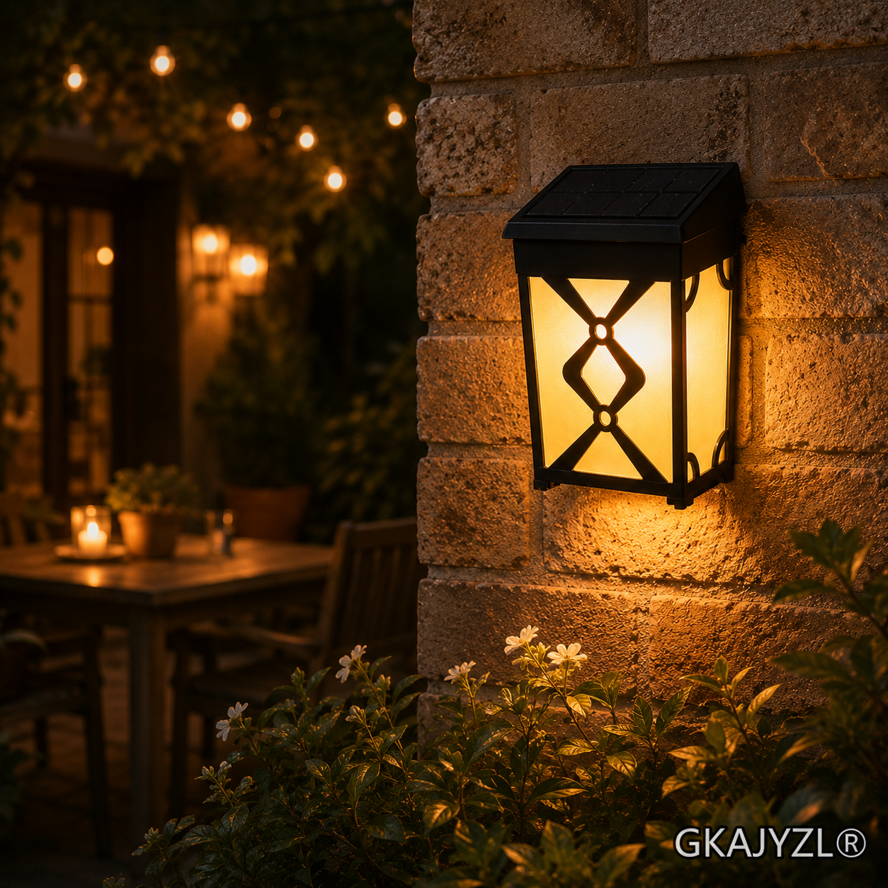 GKAJYZL601 Solar Vintage Wall Light